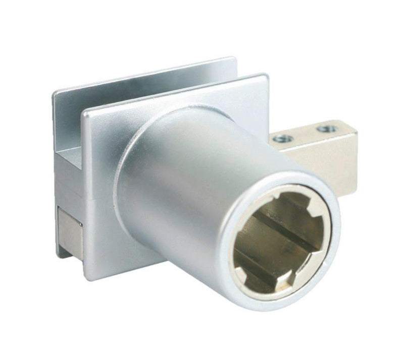 Möbelschloss MS5000-GLASSHBSHLO-ZD in Chrom für Innen- und Außenanwendungen, robust und ergonomisch.