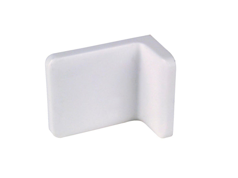 Graue Verbindungswinkel aus robustem Material für stabile Möbelverbindungen.