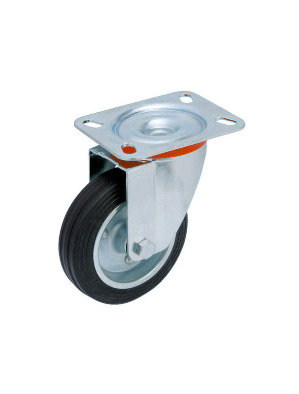 Apparaterolle mit 80mm Durchmesser und 65kg Tragkraft, ideal für den professionellen Einsatz.