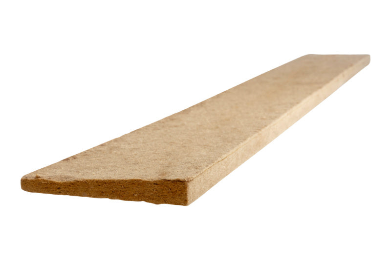 Dämmkeil aus Holzfaser, 190 x 19/5 x 1350 mm, ideal für nachhaltige Wärmedämmung.