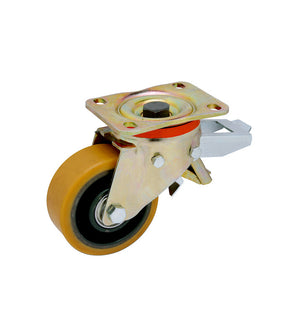 Schwerlastrolle mit 150 mm Durchmesser, Tragfähigkeit von 700 kg und robustem Design.