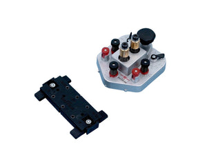 Verbinderbohrlehre-VERBBOLEHR-VBL2 mit klaren Markierungen und ergonomischem Design für präzise Bohrungen.