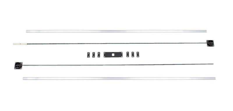 Schiebetürbeschlag Zubehör in der Größe 11x11, robust und langlebig für einfache Montage.