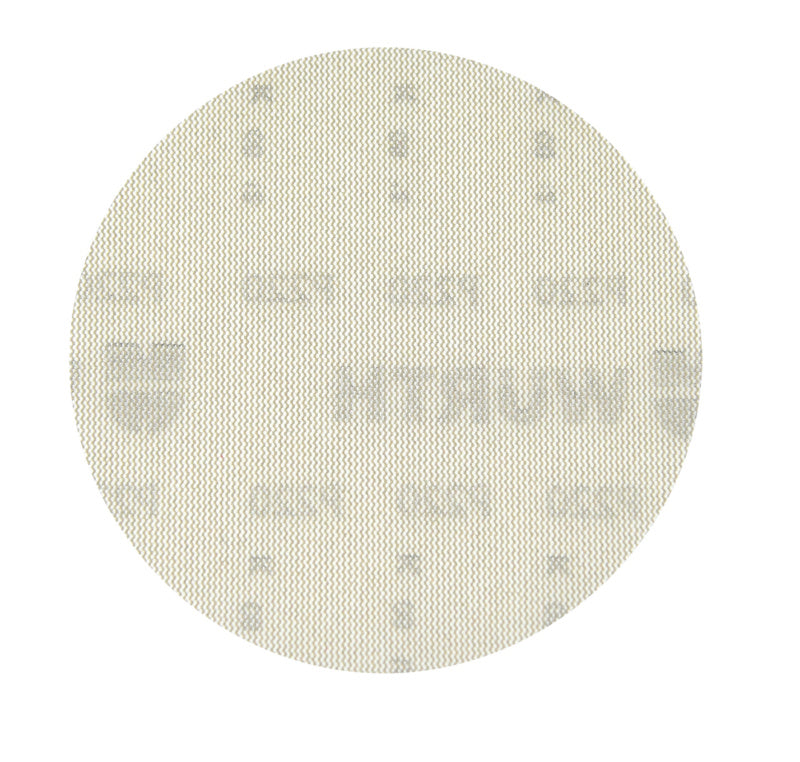 Schleifscheibe mit Netzstruktur und Klettverschluss für effektives Schleifen auf verschiedenen Materialien.