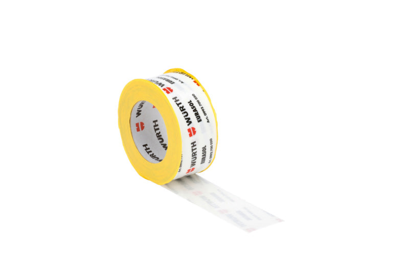 Einseitiges Klebedichtband KLEBDIBA-1SEITIG auf einer Rolle, geeignet für verschiedene Oberflächen.