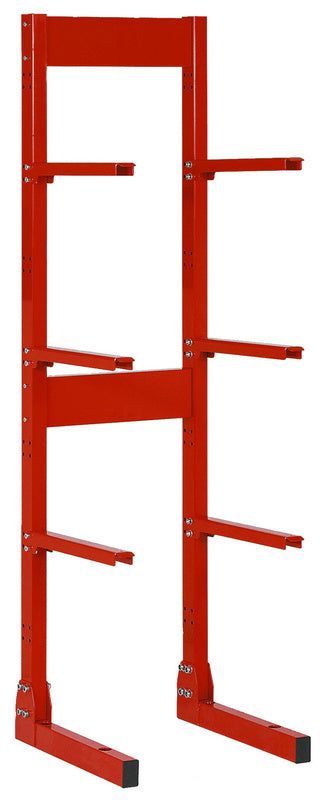 Kragarmregal KRAGARMRGL-7 mit stabilen, höhenverstellbaren Armen zur Lagerung von Langgütern.