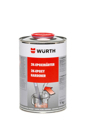 1 Kilogramm Härter Grundierung 2K Epoxidharz in weißem Eimer für professionelle Beschichtungen
