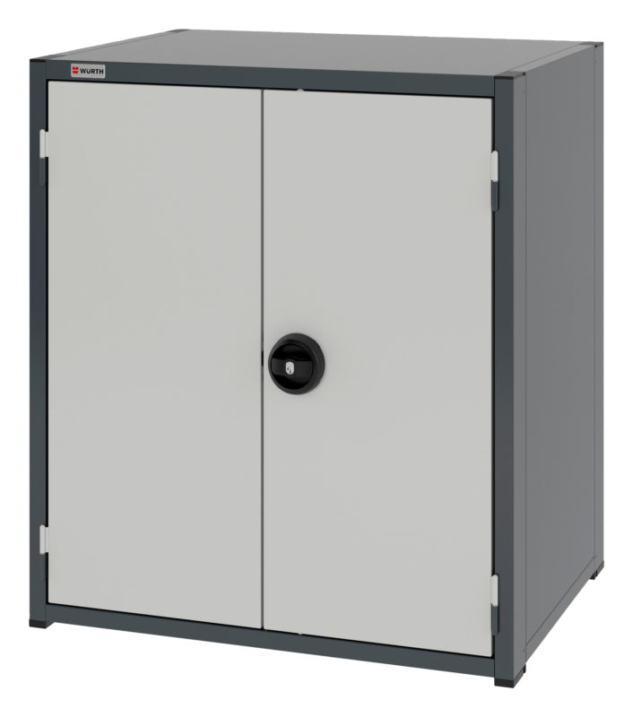 System-Flügeltürenschrank-FLGTRSHRNK-12.6-H915-2FACHBO-RAL7035 - Marktplatz24