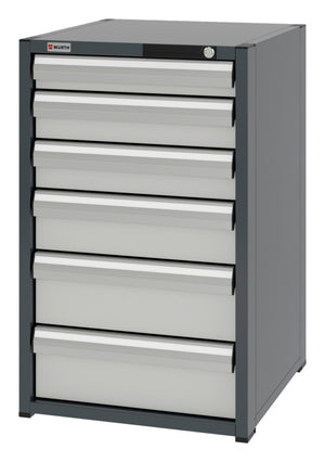 System-Schubladenschrank-SLSHRNK-8.6-H915-6SL-RAL7035 - Marktplatz24