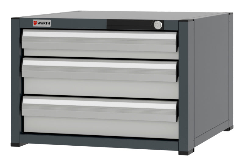 System-Schubladenschrank-SLSHRNK-8.6-H405-3SL-RAL7035 - Marktplatz24