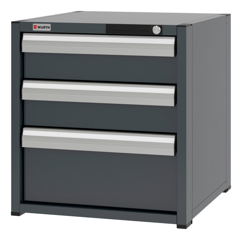System-Schubladenschrank-SLSHRNK-8.6-H615-3SL-RAL7016 - Marktplatz24