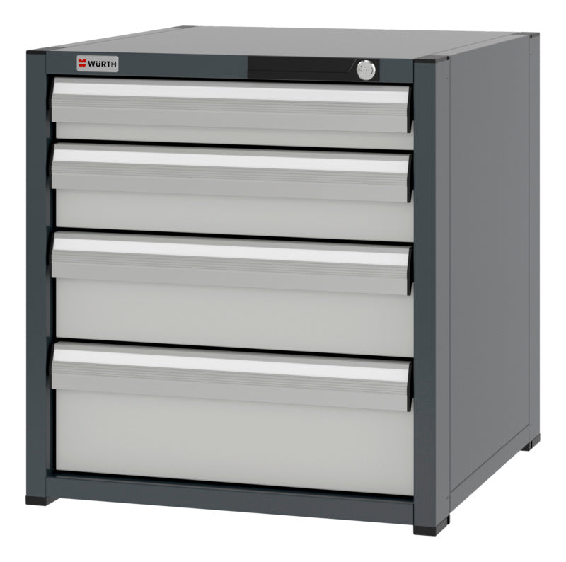 System-Schubladenschrank-SLSHRNK-8.6-H615-4SL-RAL7035 - Marktplatz24