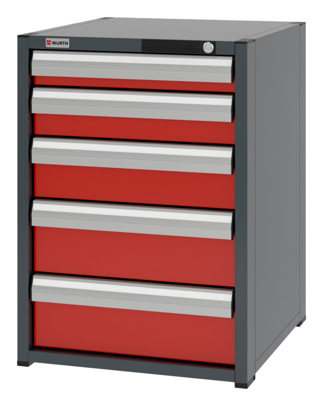 System-Schubladenschrank-SLSHRNK-8.6-H795-5SL-RAL3020 - Marktplatz24