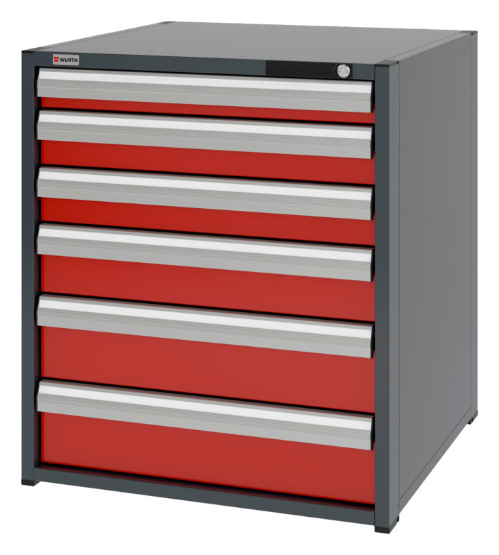 System-Schubladenschrank-SLSHRNK-12.8-H915-6SL-RAL3020 - Marktplatz24