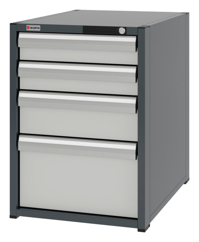 System-Schubladenschrank-SLSHRNK-8.8-H795-4SL-RAL7035 - Marktplatz24