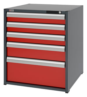System-Schubladenschrank-SLSHRNK-12.8-H915-5SL-RAL3020 - Marktplatz24
