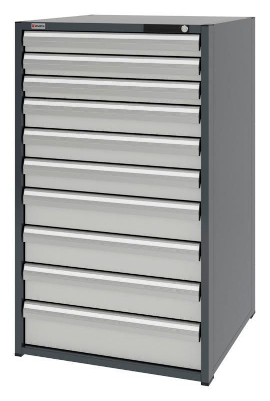 System-Schubladenschrank-SLSHRNK-12.8-H1335-10SL-RAL7035 - Marktplatz24