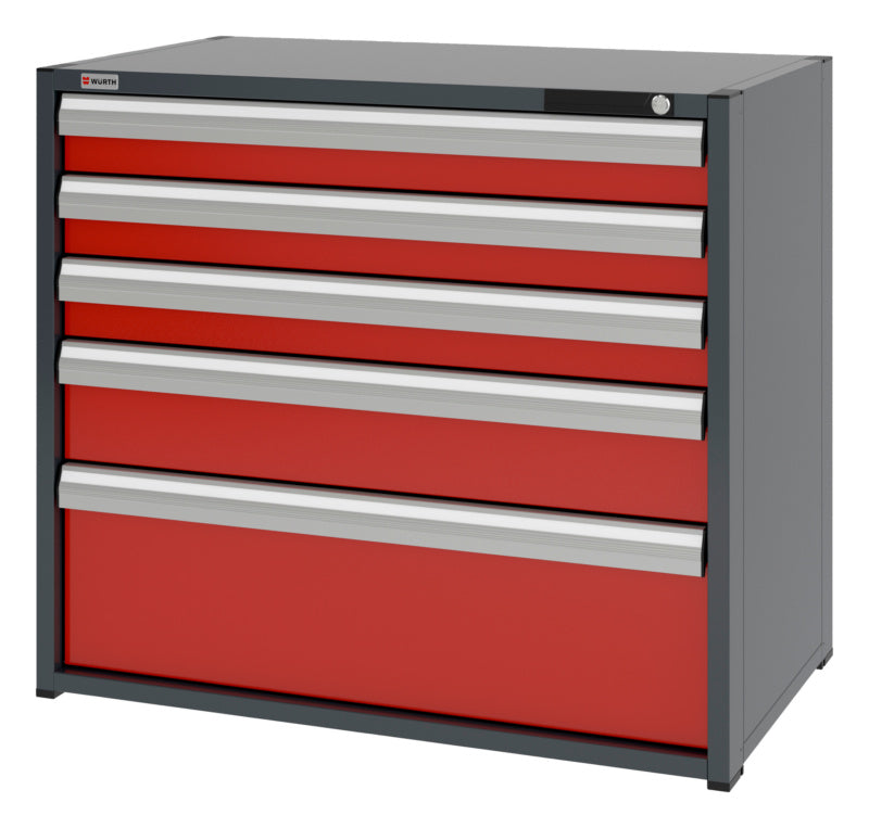 System-Schubladenschrank-SLSHRNK-16.6-H915-5SL-RAL3020 - Marktplatz24