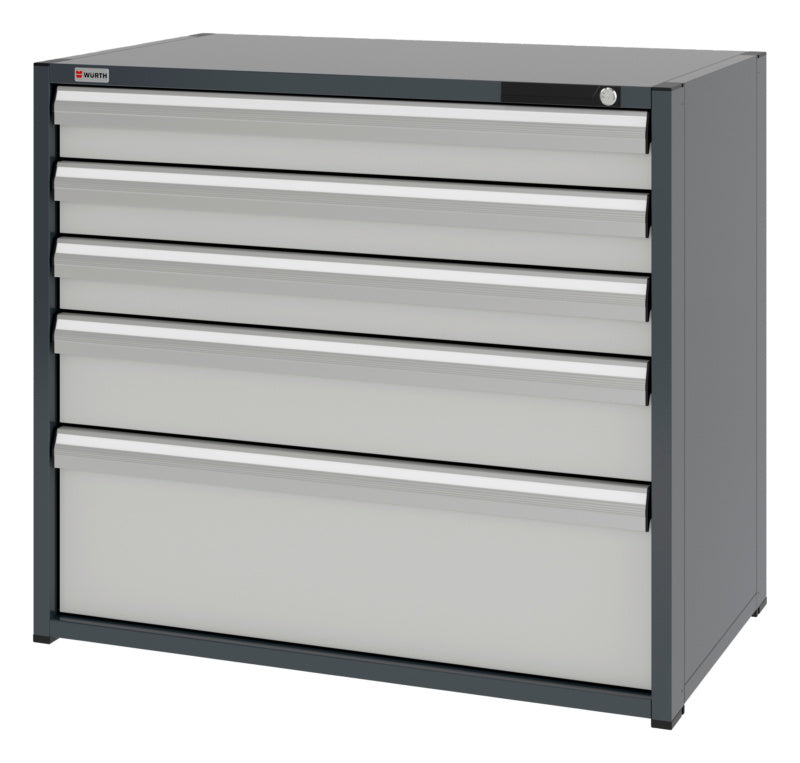 System-Schubladenschrank-SLSHRNK-16.6-H915-5SL-RAL7035 - Marktplatz24