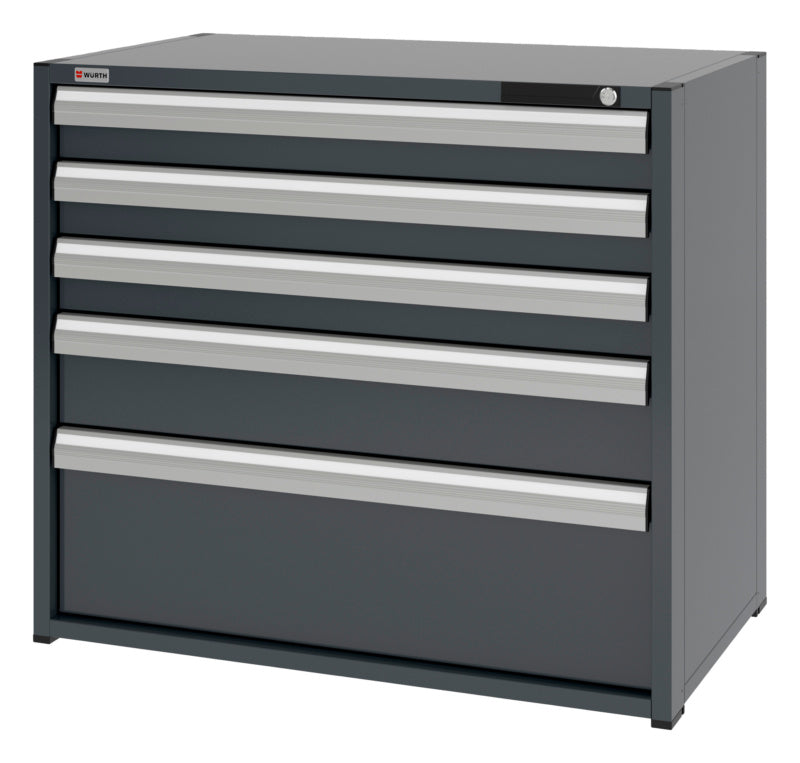 System-Schubladenschrank-SLSHRNK-16.6-H915-5SL-RAL7016 - Marktplatz24