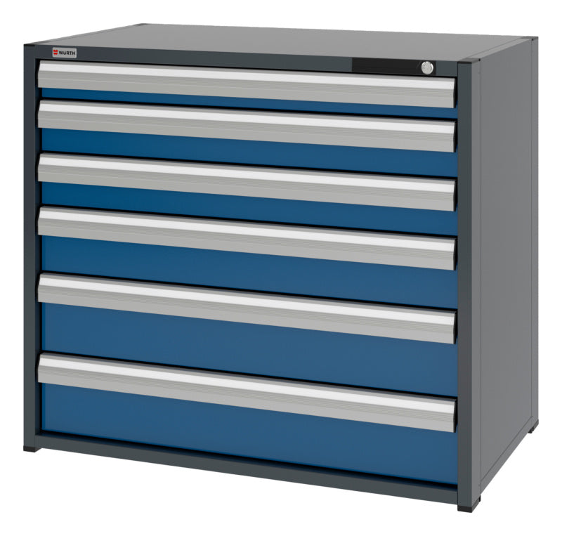 System-Schubladenschrank-SLSHRNK-16.6-H915-6SL-RAL5010 - Marktplatz24