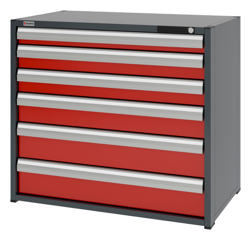 System-Schubladenschrank-SLSHRNK-16.6-H915-6SL-RAL3020 - Marktplatz24