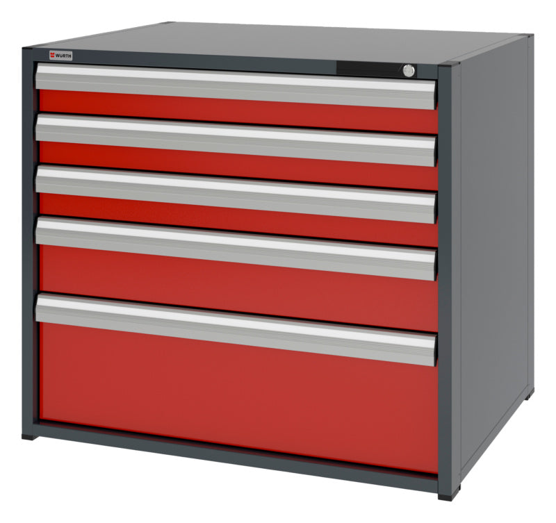 System-Schubladenschrank-SLSHRNK-16.8-H915-5SL-RAL3020 - Marktplatz24