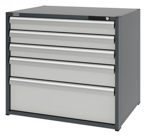System-Schubladenschrank-SLSHRNK-16.8-H915-5SL-RAL7035 - Marktplatz24