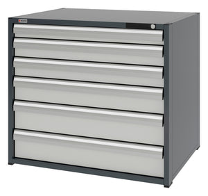 System-Schubladenschrank-SLSHRNK-16.8-H915-6SL-RAL7035 - Marktplatz24