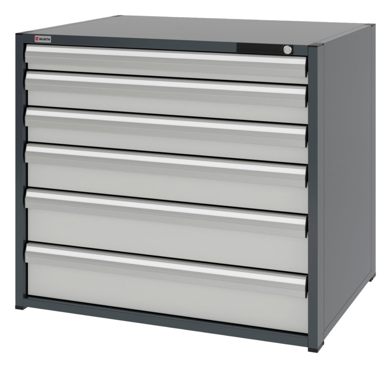 System-Schubladenschrank-SLSHRNK-16.8-H915-6SL-RAL7035 - Marktplatz24