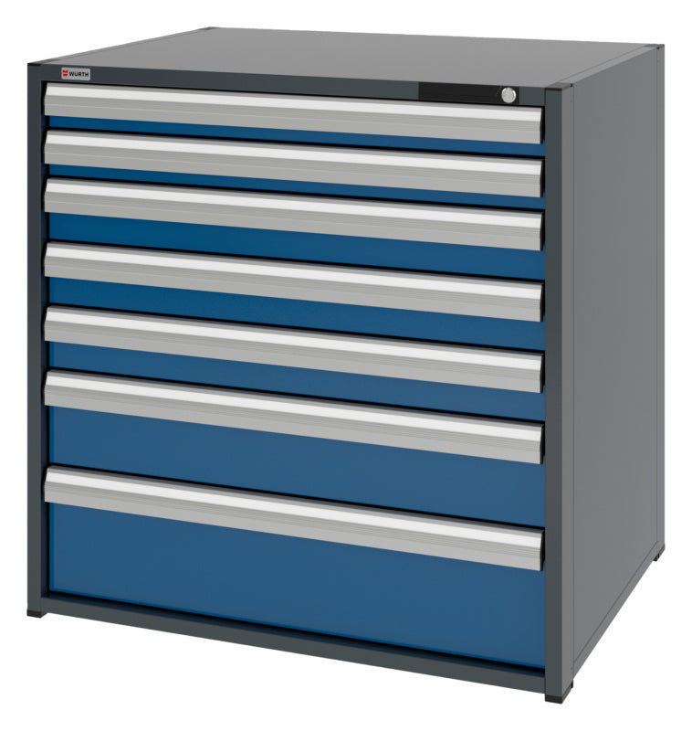 System-Schubladenschrank-SLSHRNK-16.8-H1035-7SL-RAL5010 - Marktplatz24