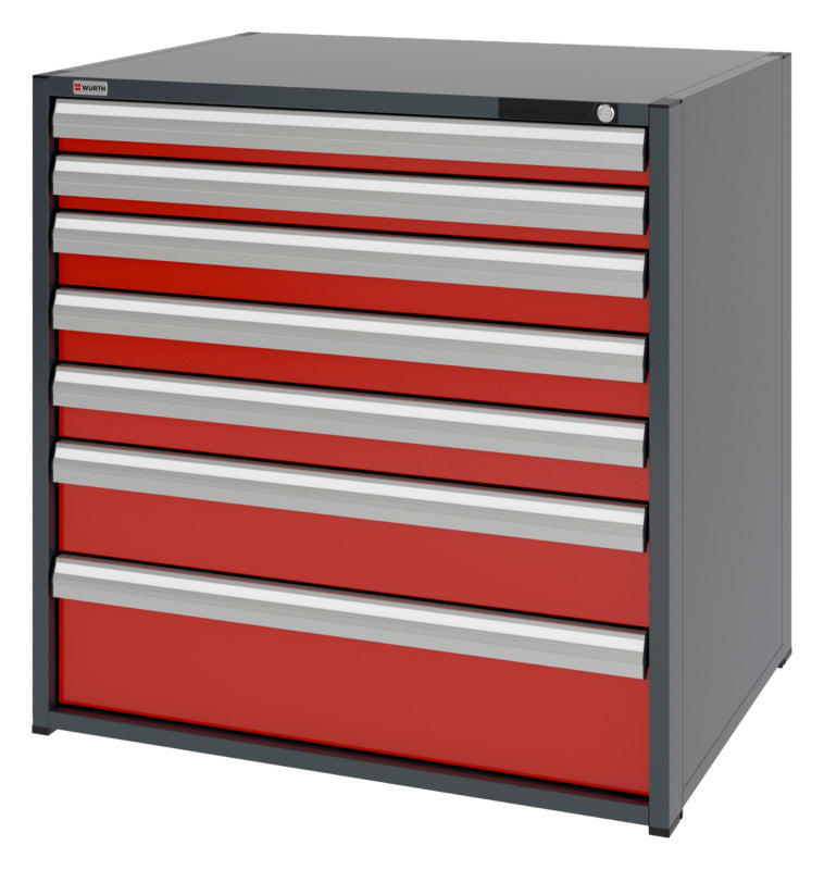 System-Schubladenschrank-SLSHRNK-16.8-H1035-7SL-RAL3020 - Marktplatz24