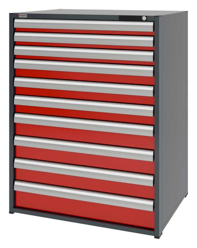 System-Schubladenschrank-SLSHRNK-16.8-H1335-10SL-RAL3020 - Marktplatz24