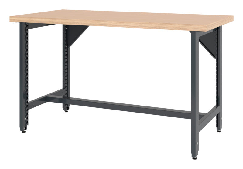 System-Werkbank-höheneinstellbar-WRKBANK-EINSTL-2FU-1500-RAL7016 - Marktplatz24