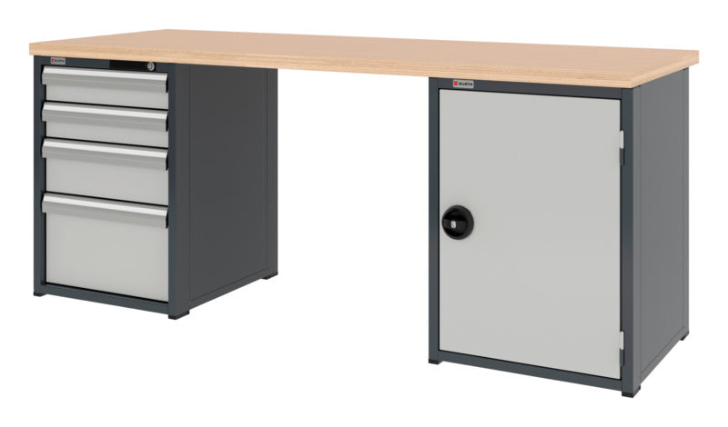 System-Werkbank-WRKBANK-2SHRNK-4SL1FT - Marktplatz24