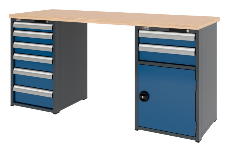 System-Werkbank-WRKBANK-2SHRNK-8SL1FT - Marktplatz24