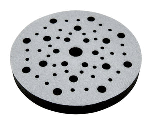 Schaumadapter Schleifpad mit 150 mm Durchmesser und Klettverschluss für Schleifmaschinen.