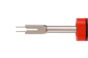 Entriegelungswerkzeug f. zwei Rasten-ENTRIGLWZG-2RASTE-SLK-(1578K-1)-2,8MM     Verpackungsinhalt    1 Einheit