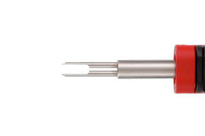 Entriegelungswerkzeug f. zwei Rasten-ENTRIGLWZG-2RASTE-LSK8-1589K-8,0MM     Verpackungsinhalt    1 Einheit