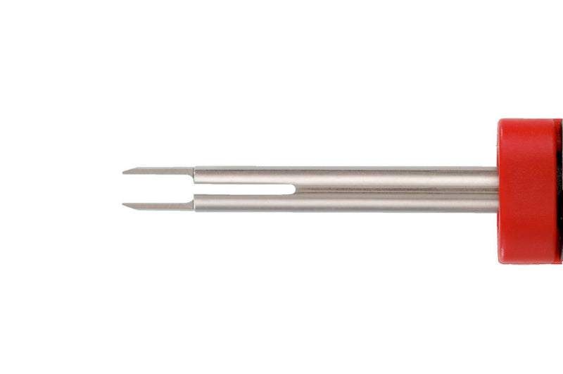 Entriegelungswerkzeug f. zwei Rasten-ENTRIGLWZG-2RASTE-(1591-1)-2,8MM-5,8MM     Verpackungsinhalt    1 Einheit