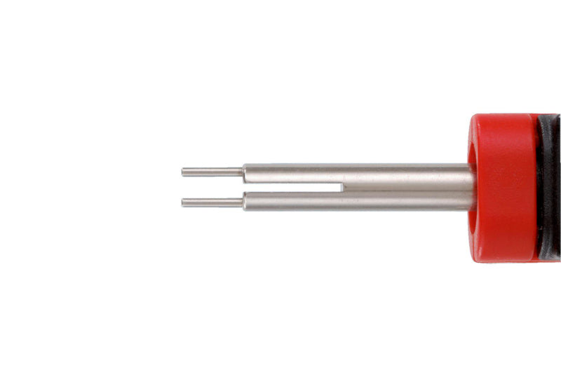 Entriegelungswerkzeug f. zwei Rasten-ENTRIGLWZG-2RASTE-DUCON-1565-1,5/2,8MM     Verpackungsinhalt    1 Einheit