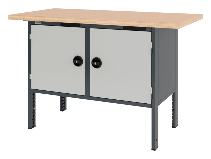 System-Kastenwerkbank-KWB-SYSTEM-2FLGTR-1500-RAL7035 - Marktplatz24