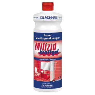 1L bottle of Milizid Kraftgel powerful household cleaner for tough dirt and grime removal