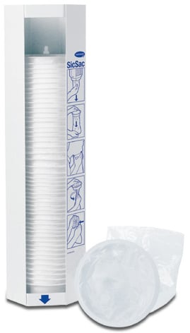 SicSac Spuckbeutel, ein auslaufsicherer Einwegbeutel mit 1000 ml Kapazität.