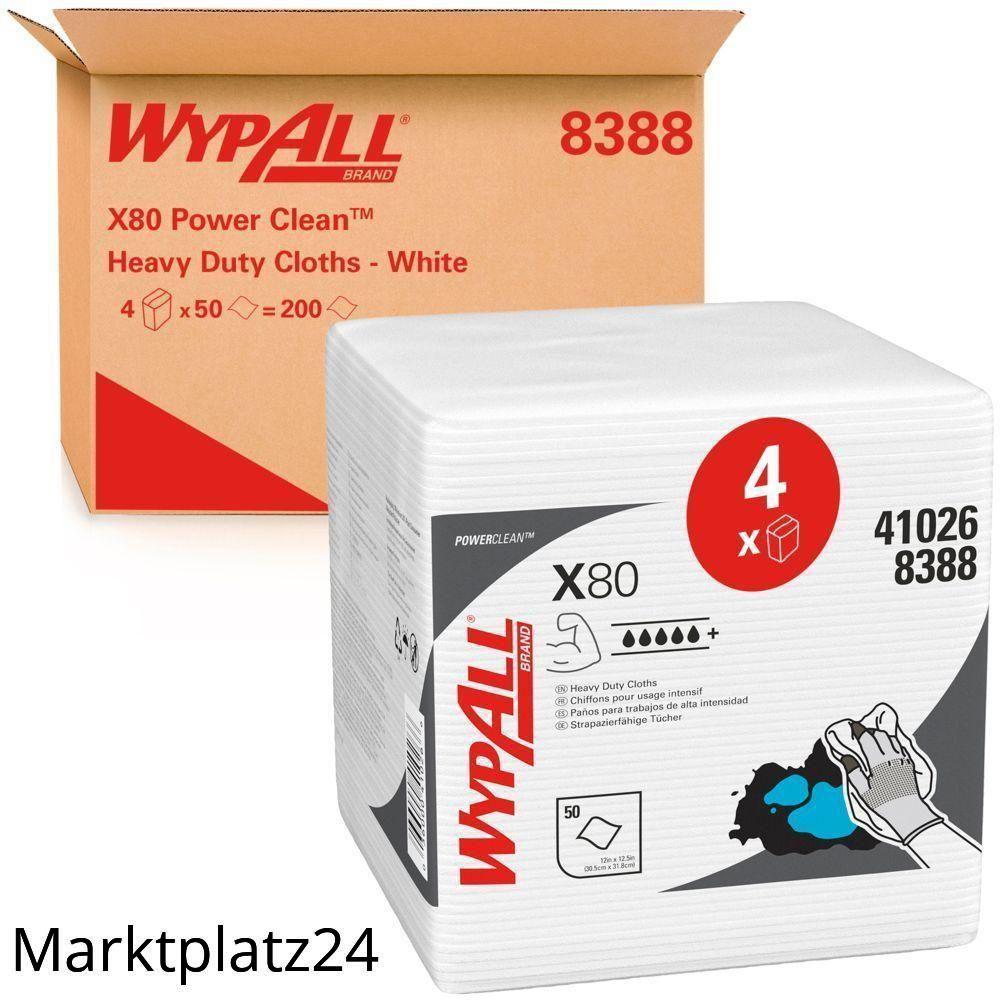 X80 Wischtuch 1/4 gef.,weiß, geprägt, 31,5x33cm, 4x50 Bl. - Marktplatz24