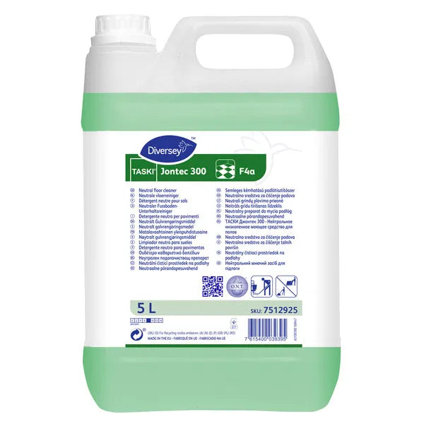 Taski Jontec 300 Bodenreiniger in einem 5L Kanister.