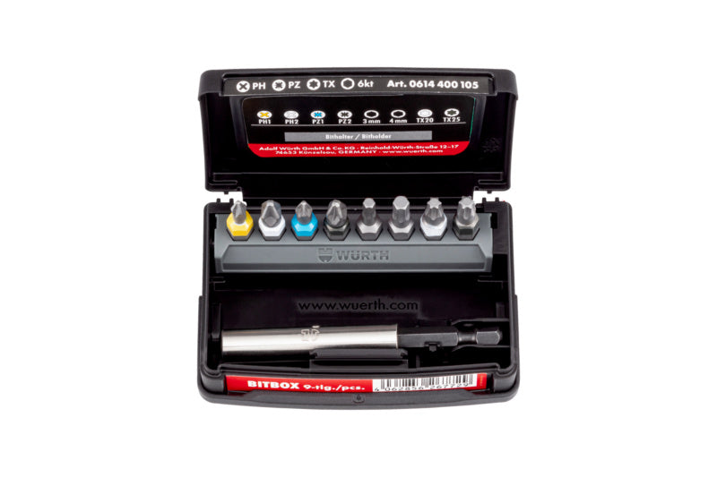 Bit Sortiment/Set gemischt-BIT-GEM-SET-PH/PZ/TX/6KT-9TLG     Verpackungsinhalt    1 Einheit