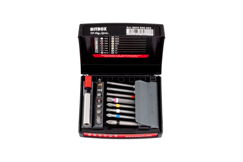 Bit Sortiment/Set gemischt-BIT-GEM-SET-RW/PH/PZ/TX/6KT/SZ-17TLG     Verpackungsinhalt    1 Einheit
