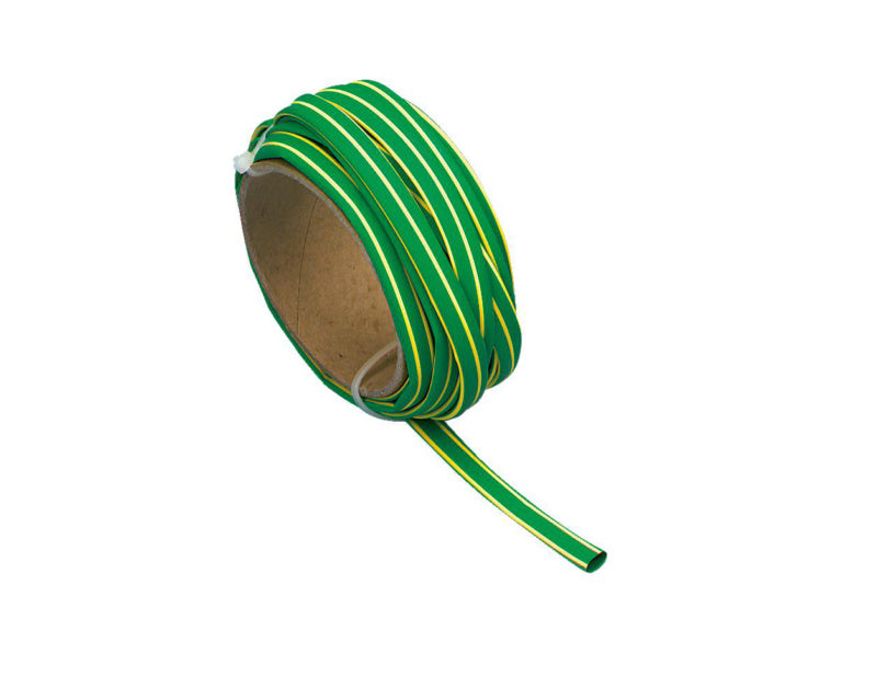 Grüner und gelber WSHRMPFSCHL mit 3,2 mm Durchmesser und 1,6 mm Wandstärke, 10 Einheiten.