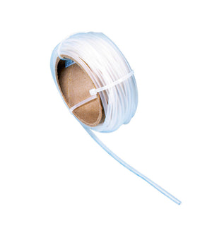 Transparenter Schlauch mit Durchmesser von 12,7 mm bis 6,4 mm, verpackt in 5 Einheiten.